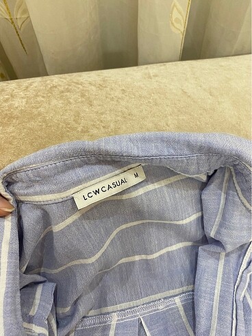 LC Waikiki Çizgili oversize lcw gömlek