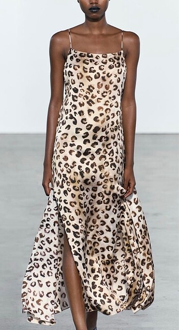 Zara Zara M beden slip midi elbise