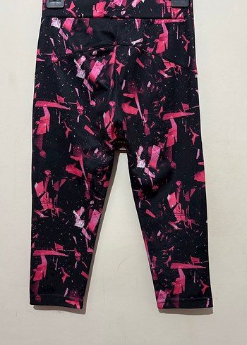 Nike Pembe Siyah Desenli Spor Tayt