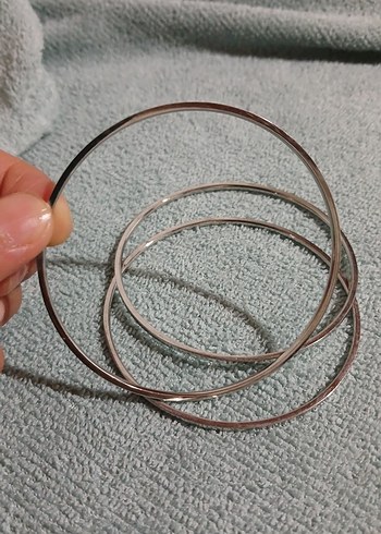 Kadın ajda bilezik çelik paslanmaz 3'lü - Görsel 4