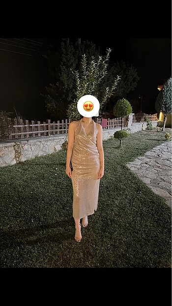 xs Beden Zara Payetli elbise
