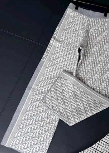 Dior Dior Gri Kadın Örme Kumaş Pantolon