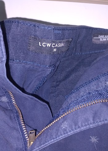 Lacivert Kemerli Erkek Kot Şort - Görsel 2