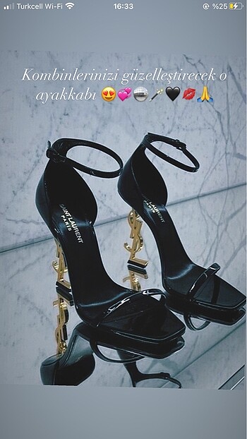 Ysl topuklu ayakkabı