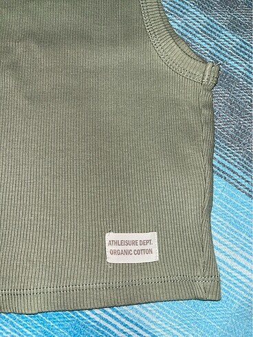 xs Beden Haki yeşili crop bluz