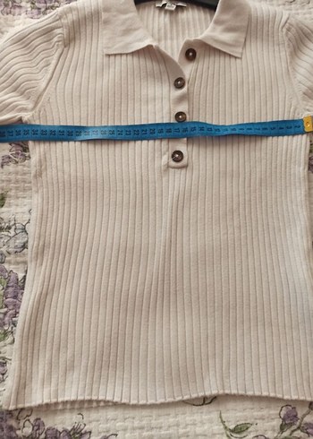 s Beden beyaz Renk Düğmeli Kısa Kollu Bej Kadın body