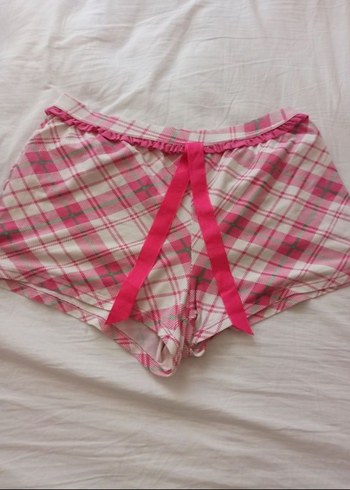 Pembe Kadın pijama Mini Şort