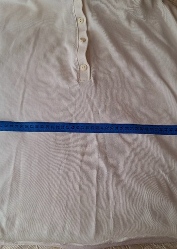 zara s beden beyaz polo yaka - Görsel 4
