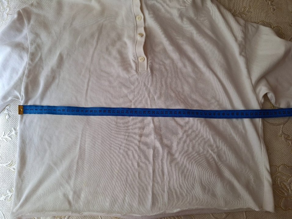 zara s beden beyaz polo yaka - Görsel 4