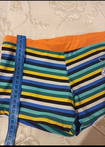 Çizgili Renkli Erkek Çocuk Mayo - Görsel 4