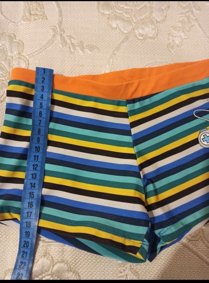 Çizgili Renkli Erkek Çocuk Mayo - Görsel 4