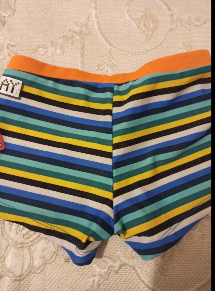 Çizgili Renkli Erkek Çocuk Mayo - Görsel 2