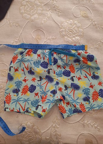 Renkli Desenli Erkek Çocuk Mayo Şortu - Görsel 4