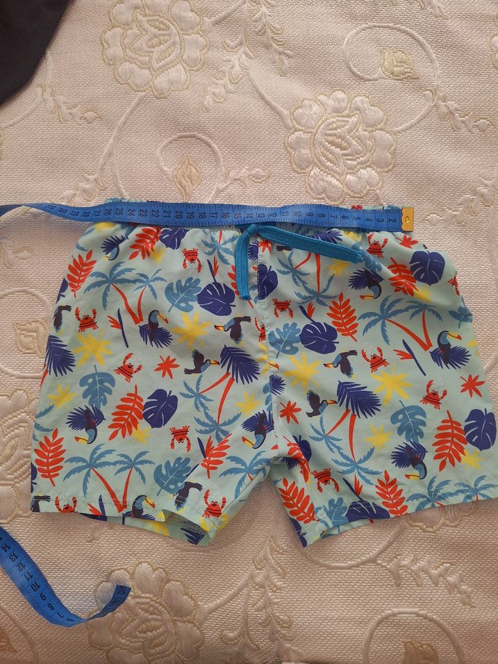 Renkli Desenli Erkek Çocuk Mayo Şortu - Görsel 4