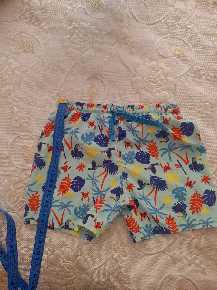 Renkli Desenli Erkek Çocuk Mayo Şortu - Görsel 3