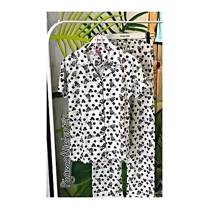 XL beden düğmeli pijama