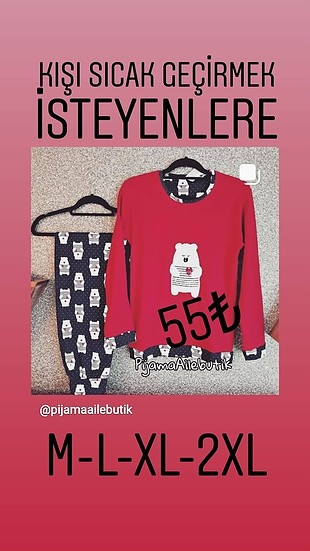 KIŞLIK PİJAMA TAKIMI