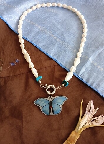 Tasarımcı Morpho kolye