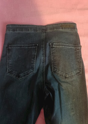 xs Beden Gri Yırtıklı Dar Kesim Kadın Jean