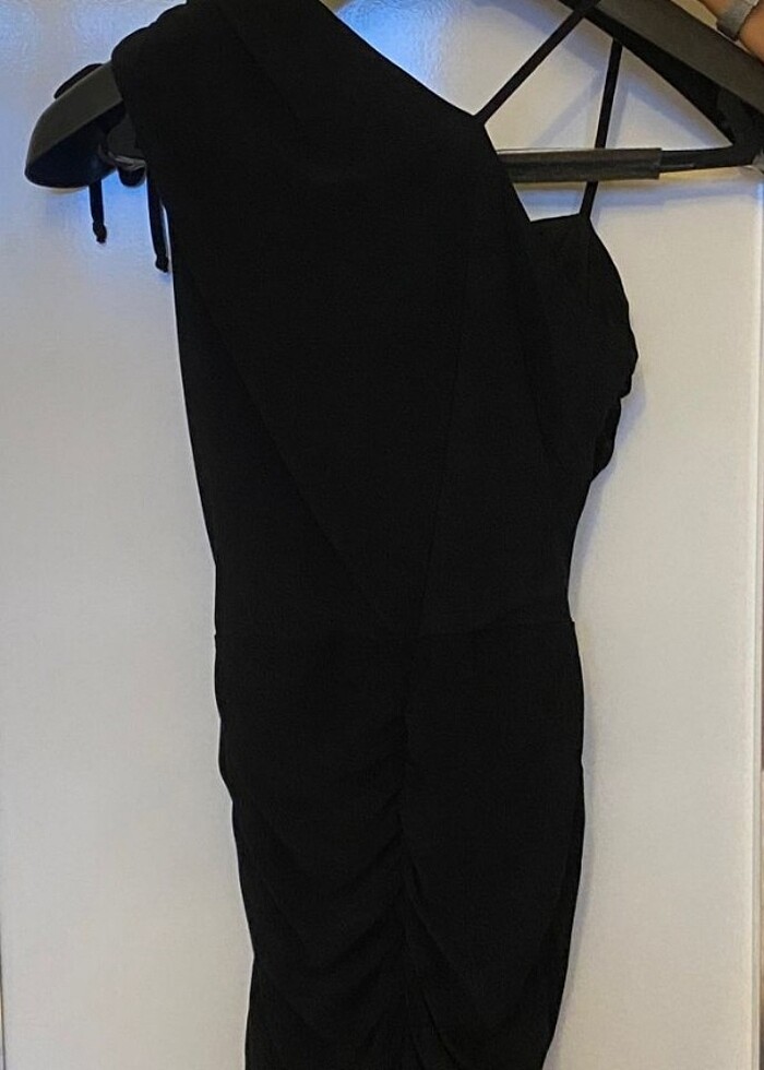 Siyah mini elbise - Görsel 2