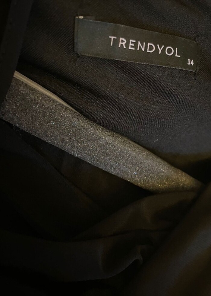 Siyah mini elbise - Görsel 3