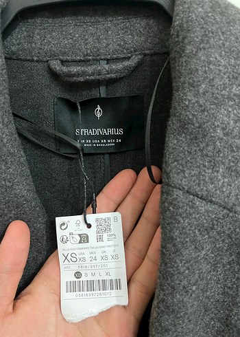 xs Beden STRADİVARİUS YUMUŞAK DOKULU TRENÇKOT KABAN