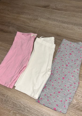 Koton Kız Çocuk Pamuklu Tayt Seti - 3'lü - Görsel 3