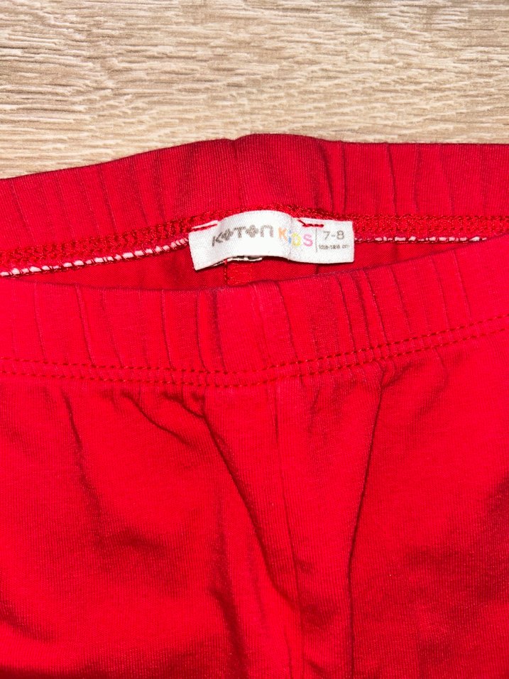 Koton Sarı-Kırmızı Basic Kız Tayt 7-8 yaş - Görsel 2