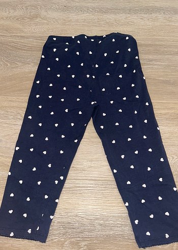 HM Kız Çocuk Lacivert Pamuklu Tayt - Görsel 3