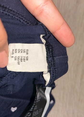 HM Kız Çocuk Lacivert Pamuklu Tayt - Görsel 4