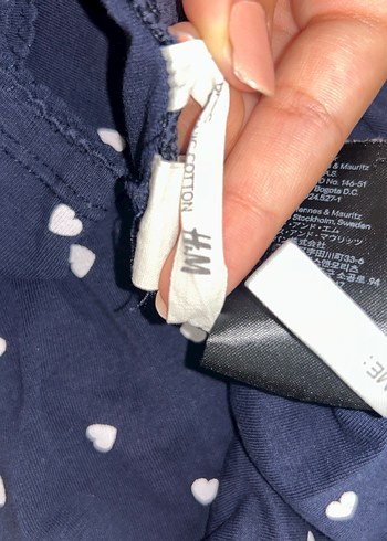 HM Kız Çocuk Lacivert Pamuklu Tayt - Görsel 5