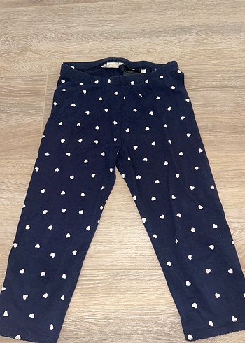 HM Kız Çocuk Lacivert Pamuklu Tayt - Görsel 2