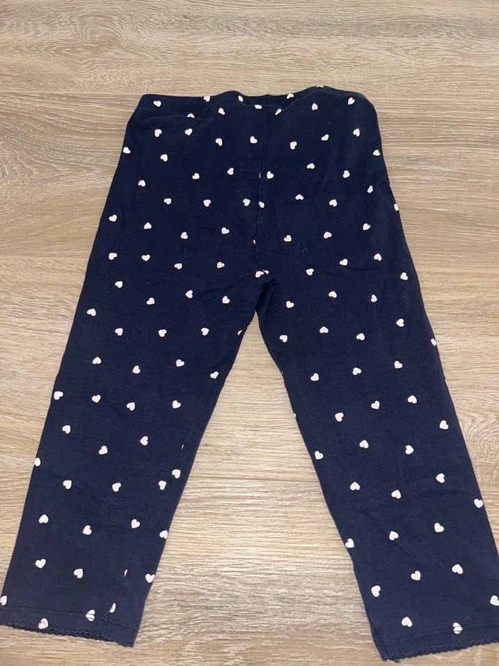 HM Kız Çocuk Lacivert Pamuklu Tayt - Görsel 3