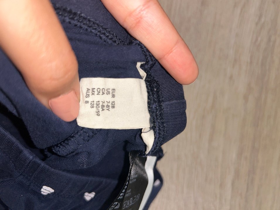 HM Kız Çocuk Lacivert Pamuklu Tayt - Görsel 4