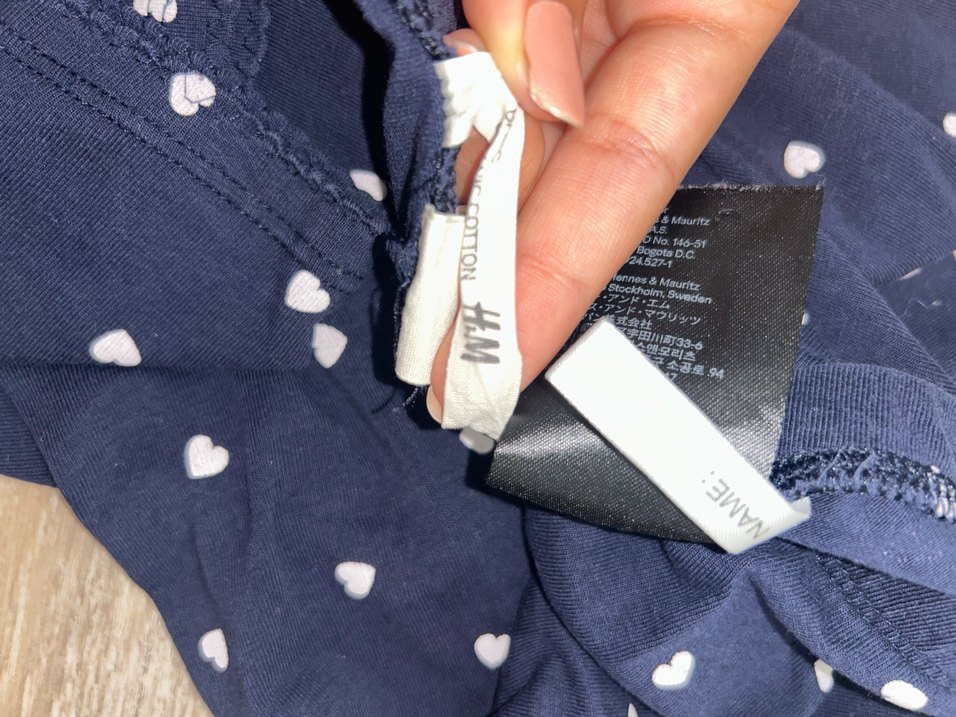 HM Kız Çocuk Lacivert Pamuklu Tayt - Görsel 5