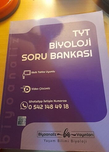 Biyoanaliz Yayınları TYT Biyoloji Soru Bankası