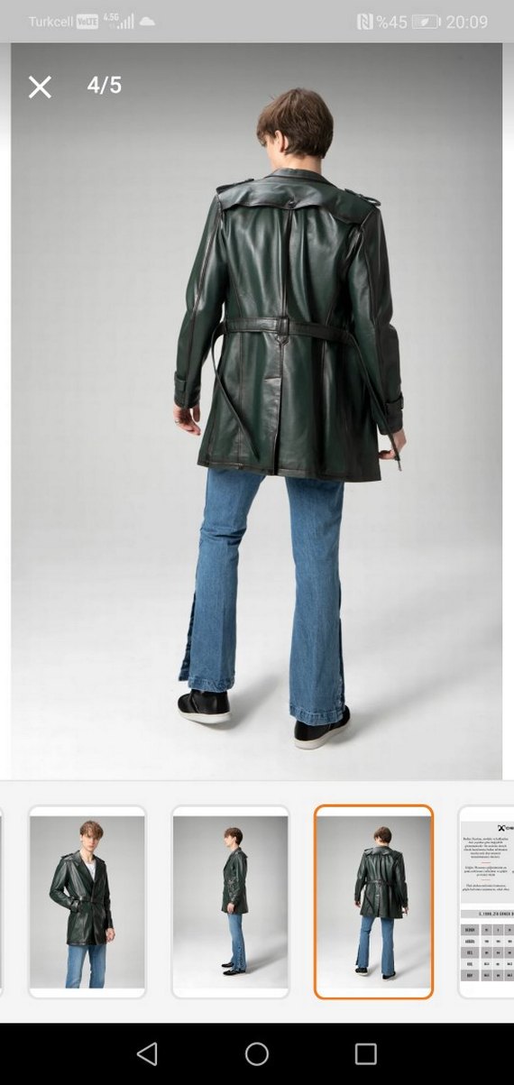 Dericlub trençkot s beden - Görsel 5