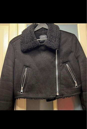 l Beden siyah Renk BERSHKA biker mont