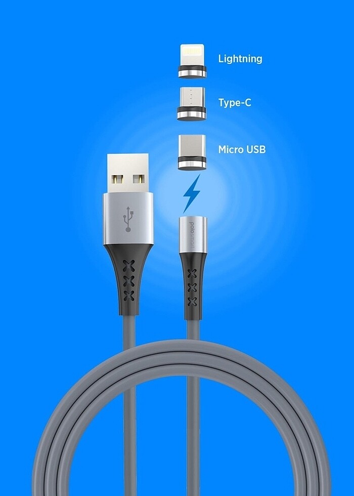 MAGNETİC ŞARJ KABLOSU - Görsel 2