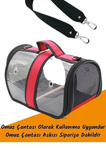 Muhabbet kuşu taşıma çantası