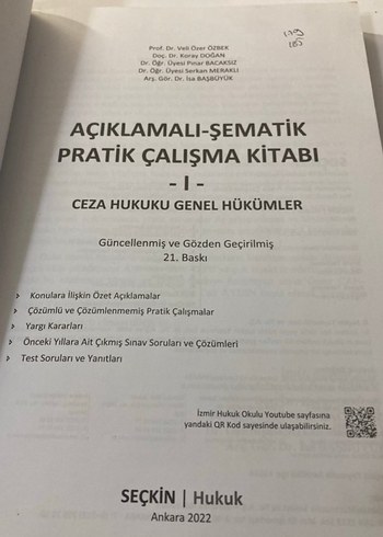 Pratik Çalışma Kitabı - Ceza Hukuku Genel Hükümler