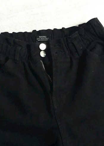Bershka Kadın Siyah Loose Fit Boyfriend Pantolon
