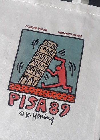 Beyaz Baskılı Kadın Omuz Çantası 40x34 cm - Görsel 2