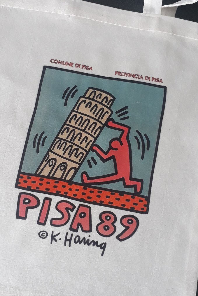 Beyaz Baskılı Kadın Omuz Çantası 40x34 cm - Görsel 2