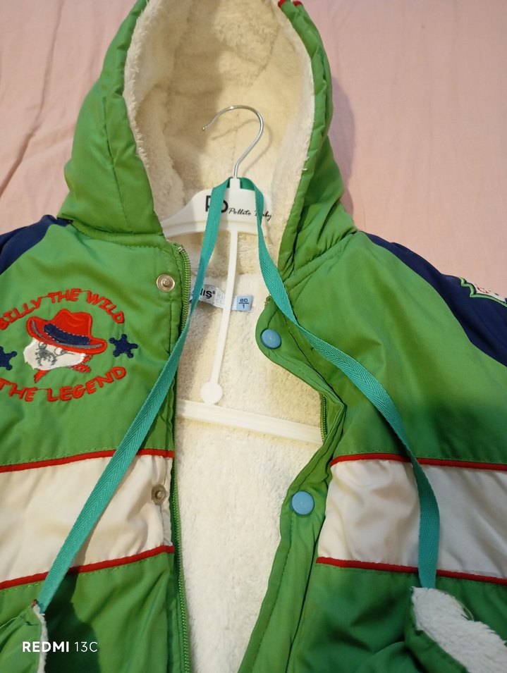 Yeşil Fermuarlı Bebek Erkek Kış Tulumu - Görsel 3