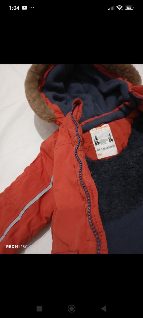 Kürklü Kapüşonlu  Erkek Çocuk Mont - Görsel 3