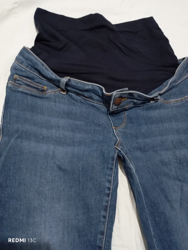 Mavi Hamile Kot Pantolon - Görsel 2