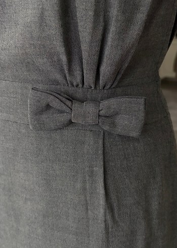 Gri Kemerli Elbise - Görsel 3