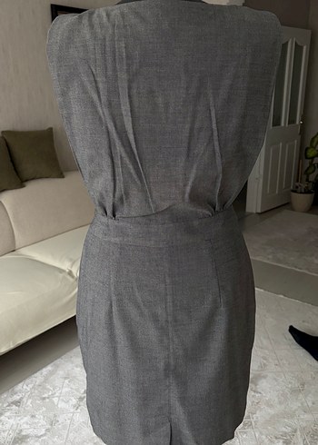 Gri Kemerli Elbise - Görsel 5