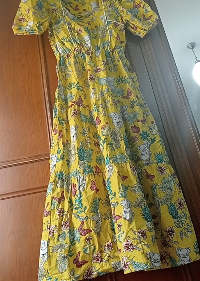 Desenli elbise - Görsel 3